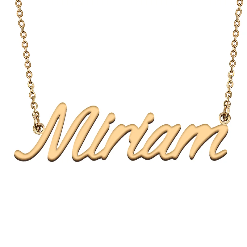 

Miriam Custom Name Necklace Customized Pendant Choker Personalized Jewelry Gift for Women Girls Friend Christmas Present
