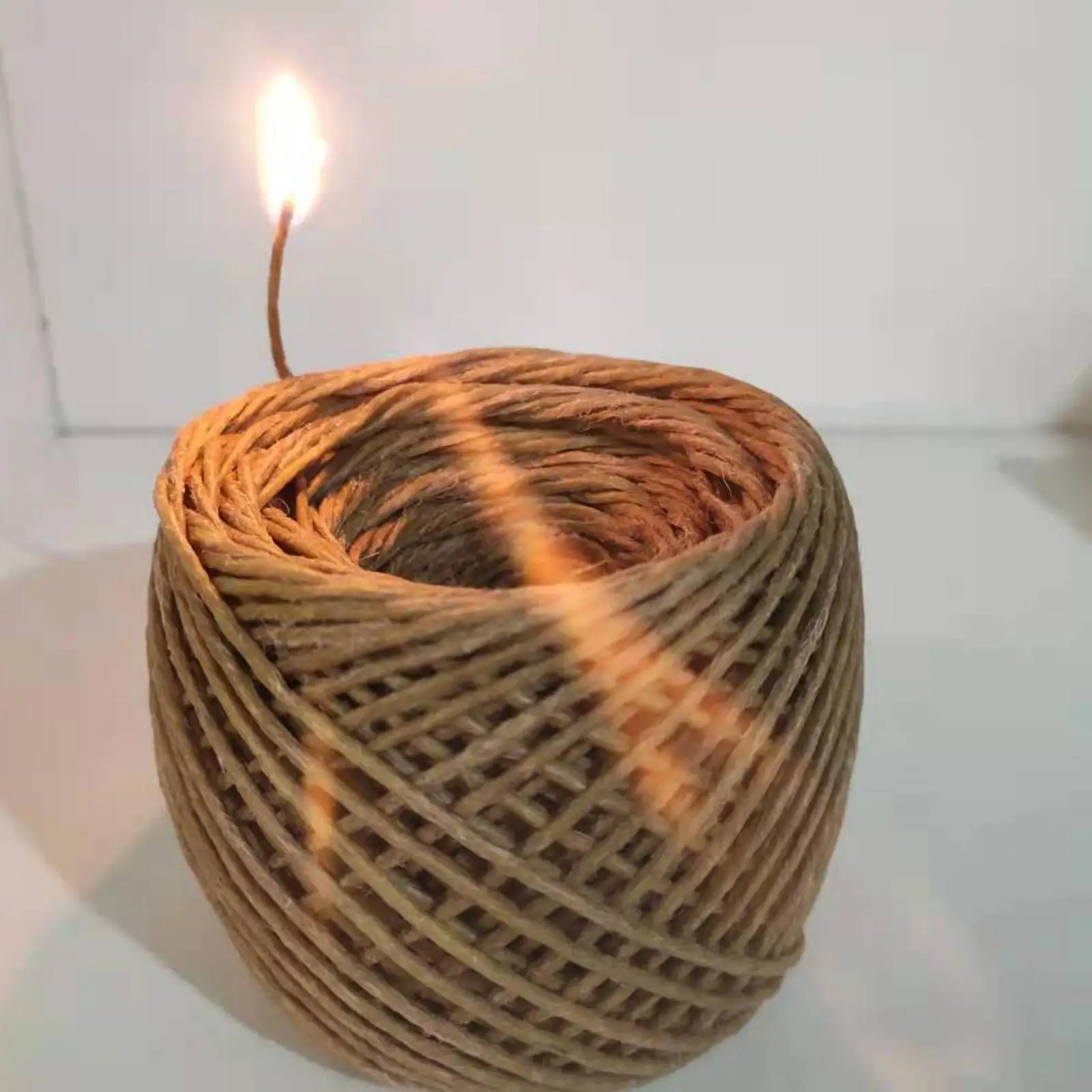 Organiczny HempWick naturalny wosk pszczeli powłoka świeca knot DIY rzemiosło naturalne włókno 61m/200ft długość