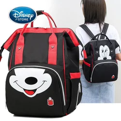 Disney Mickey Mouse Nappy Backpack Bag Mummy Large Capacity Bag Mom Baby Multi-Function Outdoor Travel Diaper Bags For Baby Care