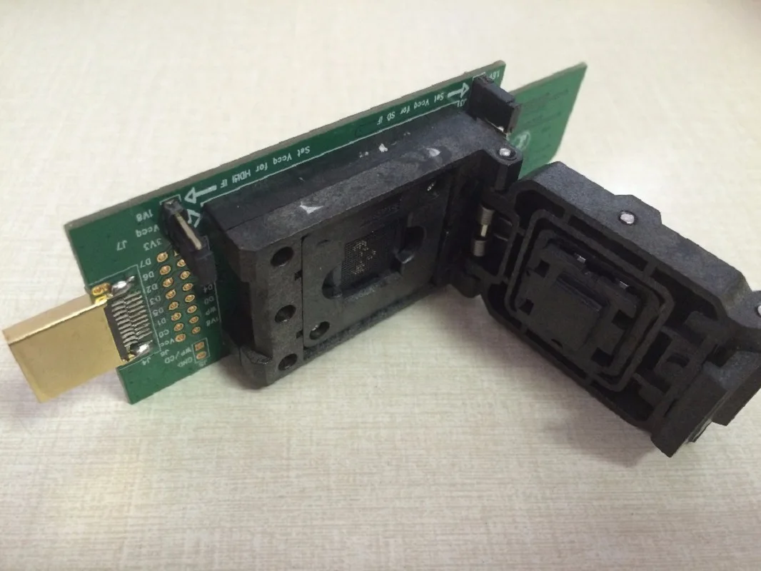 eMMC socket test flash chip eMMC153 socket eMMC169 BGA169 socket BGA153 Android phone flash data backup data recovery SD HDMI