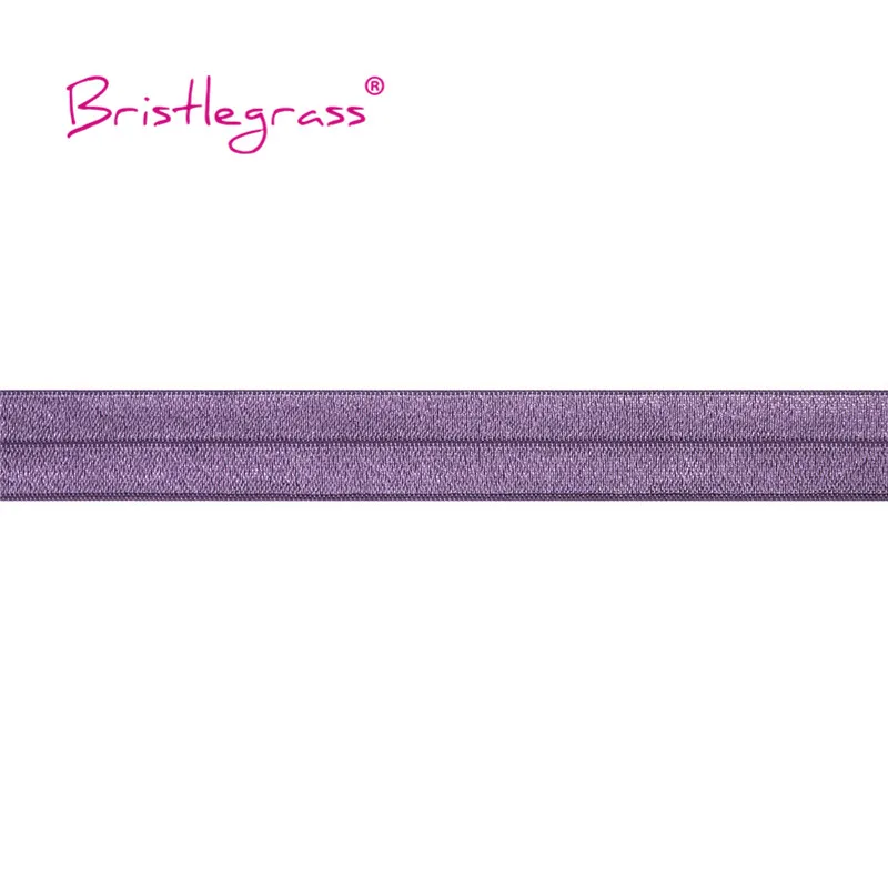 BRISTLEGRASS 2 5 10 Yard Solid Shiny FOE Fold Over Elastic 3/4\