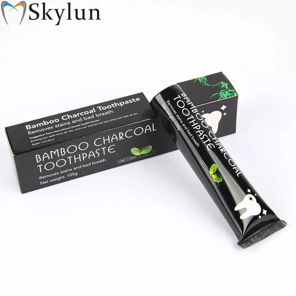 SKYLUN 100PCS Dental Bamboo Natural Activated Charcoal Teeth Whitening Toothpaste Oral Hygiene  Cleaning Teeth Care