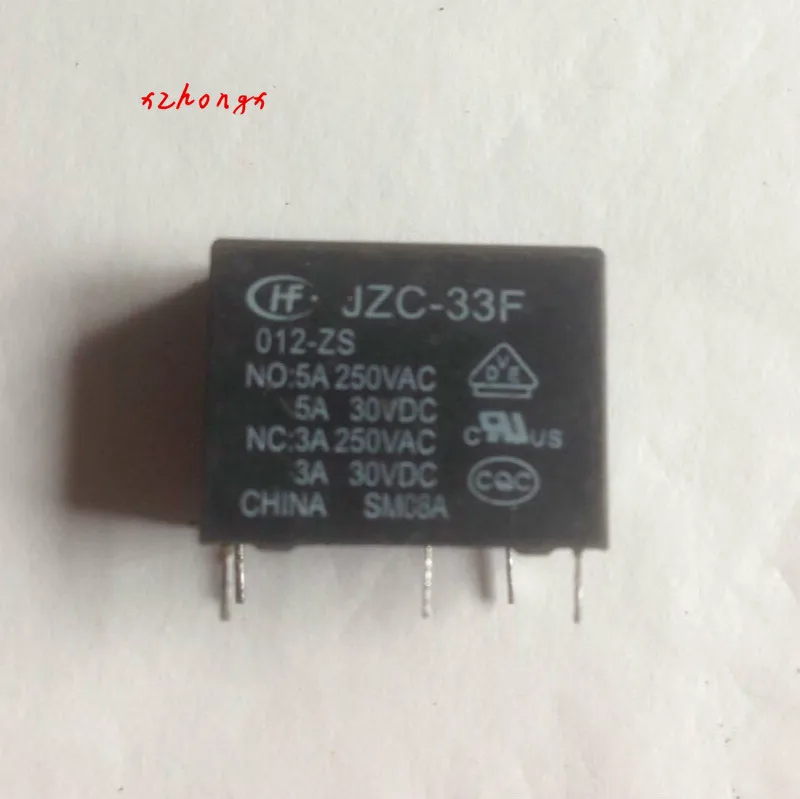 

Новое реле 5pin JZC-33F 012-ZS 12 В постоянного тока HF33F 012-ZS