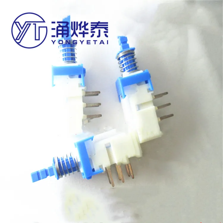 YYT 5PCS Straight key switch key switch power amplifier mixer car switch SPUN191400 self-locking