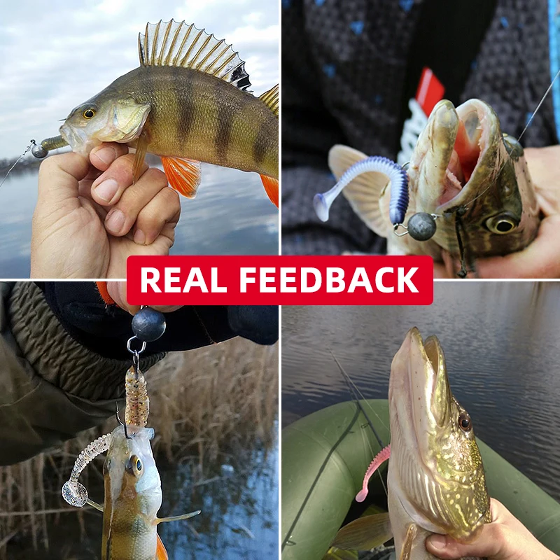 MEREDITH 55mm/0.85g 20pcs/Lot Swing Impact Fishing Lures Swimbait Craws Soft Lures Fishing Soft Bait Bass Bait