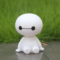 Disney Baymax araba süsleri sallayarak kafa bebek oyuncak karikatür Anime figürleri büyük kahraman 6 Model masaüstü dekorasyon çocuk oyuncakları hediyeler