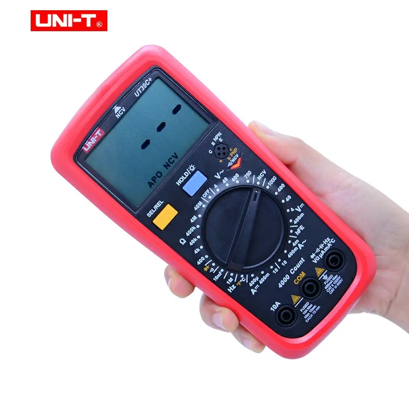 Uni-t-auto Alcance Multímetro Digital com Retroiluminação Lcd Ut39a Mais c Mais vs Ut39 Series Data Hold Tester