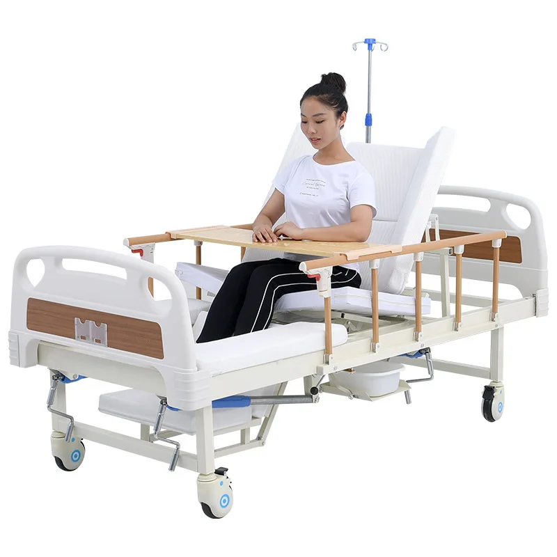 Manual turnover nursing bed multifunctional nursing bed for paralytic patients in medical sickbeds