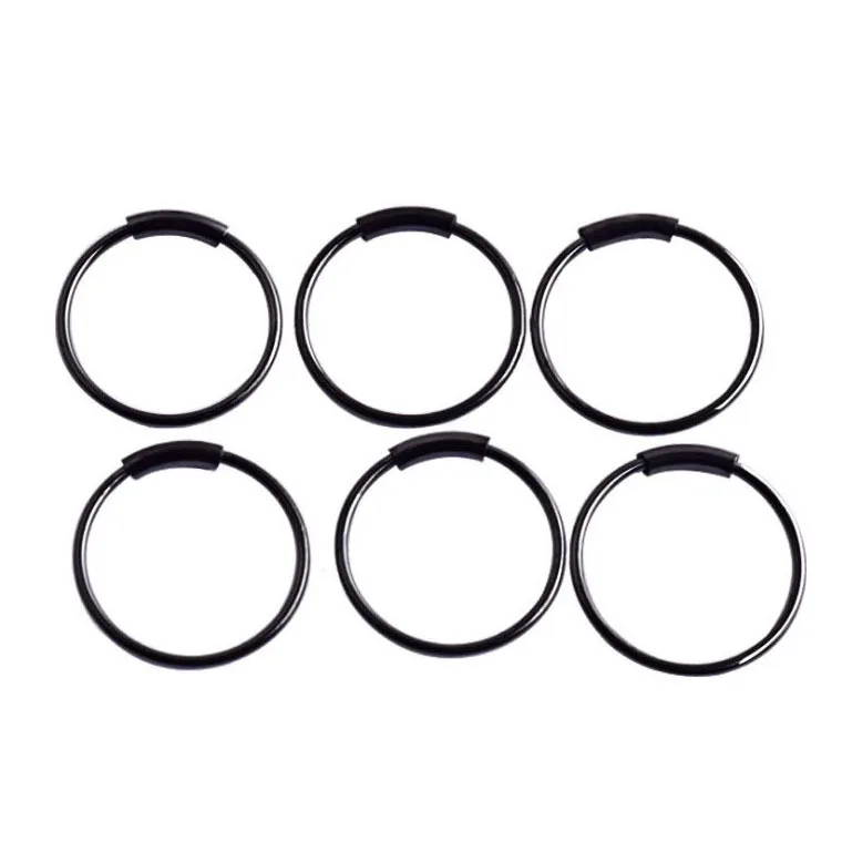 1Pcs Stainless Steel Circle Nose Ring Vacuum Plating Nasal Act The Role Ofing Is Tasted A Body Piercing Closed Loop