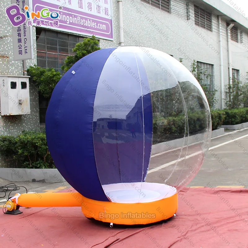 Hand-Made 2 meters high inflatable bubble ball for decoration / Exquisite inflatable christmas snow ball toys