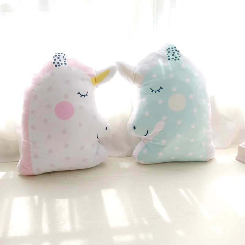 Beautiful Unicorn Doll Blanket Cute Comfy Pillow Soft Sofa Cushion Plush Toy Stuffed Animal Room Car Decor Baby Sleep Present