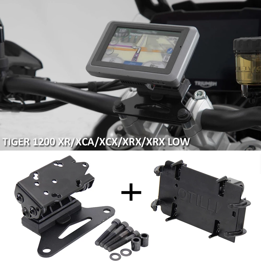 

Motorcycle Phone Navigation GPS Plate Bracket Holder Fit For Tiger 1200 XR/XCA/XCX/XRX/XRX Low 2017 2018 2019 2020 2021