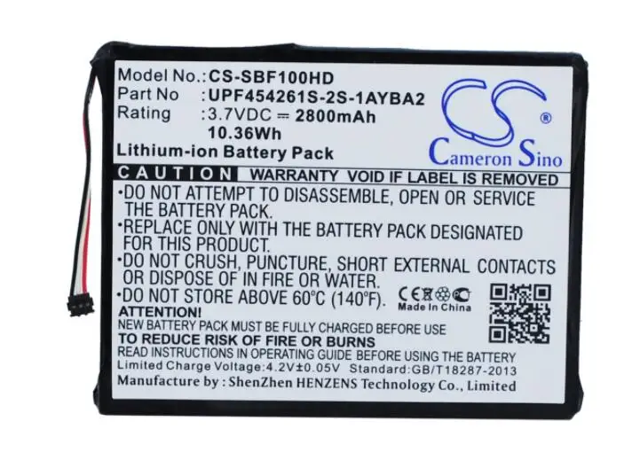 cameron sino 2800mah battery for SEAGATE 1AYBA2 1AYBA4 STCK1000100 STCV2000100 Wireless Plus 2TB Teardown UPF454261S-2S-1AYBA2