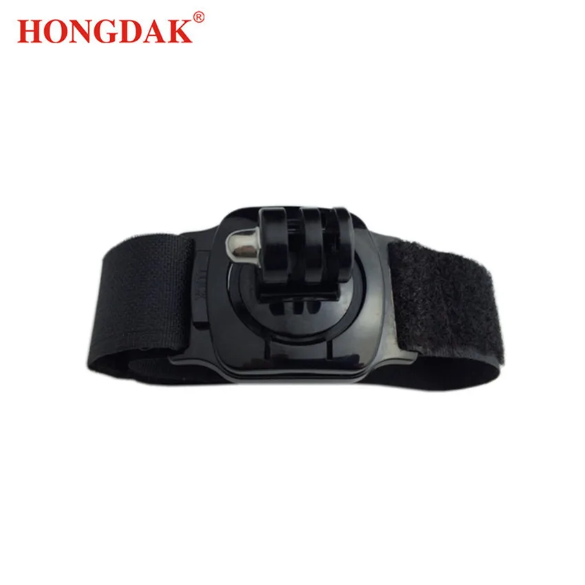 Hongdak สายคล้องมือนาฬิกาข้อมือเข็มขัดหมุน360องศาสายคล้องมือนาฬิกาข้อมือ Jogging Cycling Gym แขนสำหรับกีฬา Action กล้อง