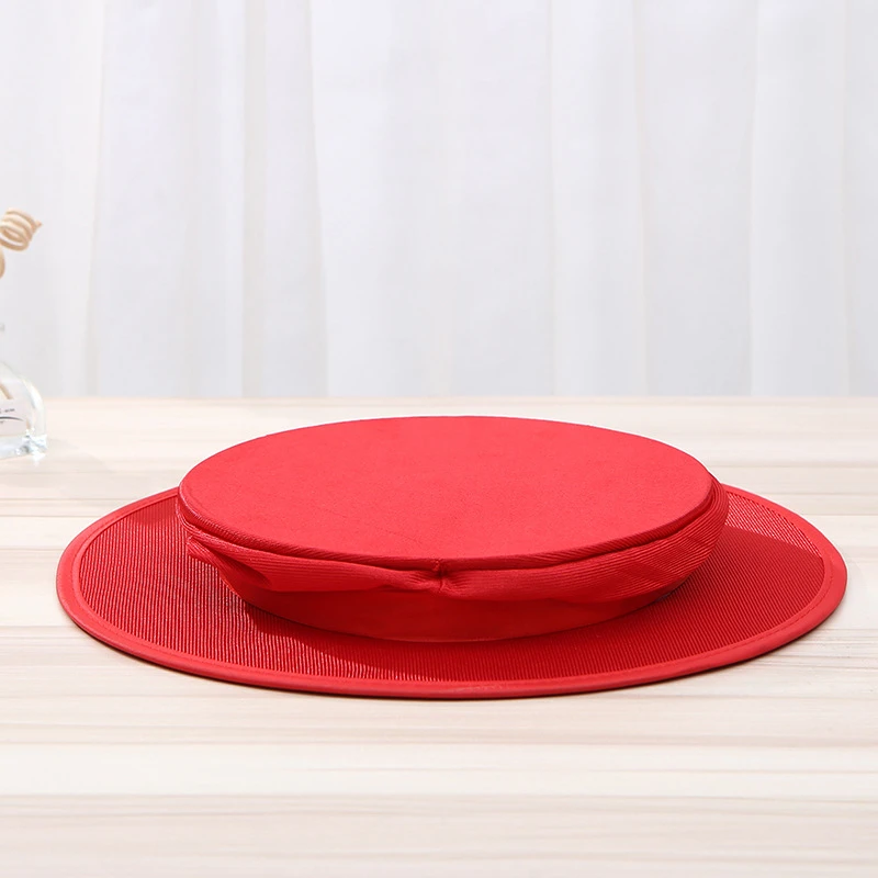 Red Folding Top Hat Spring Magic Tricks Appearing/Vanishing Objects Hat Stage Accessories Gimmick Mentalism Comedy