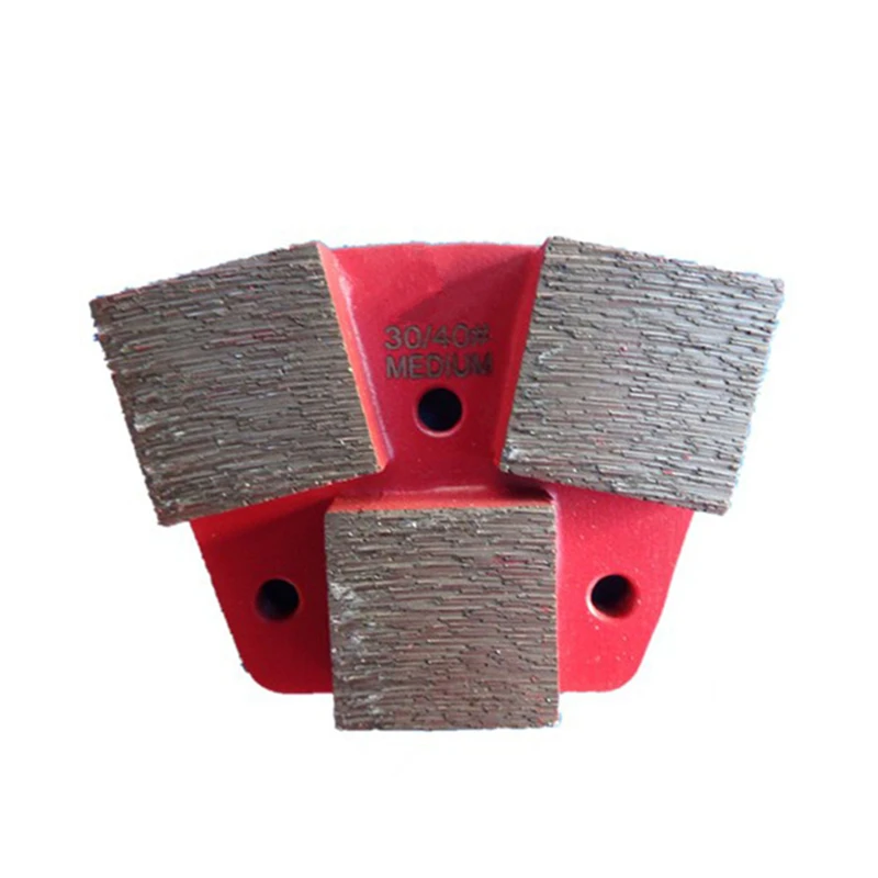 ASL46 Long Grinding Lifespan Blastrac Diamond Grinding Block ASL Trapezoid Concrete Polishing Pads with Three Square Segments