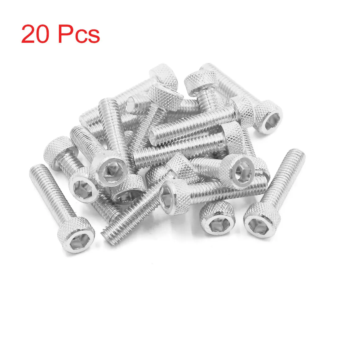 20/30/50pcs M5/M6x30mm Bolts Screws Aluminum Alloy Universal Motorcycle Car Hexagon Socket Fastener Bolts Screws