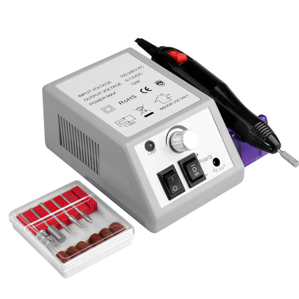 Electric Nail Drill Machine Set Professional Manicure Mill Cutter Nail Art Sanding File Gel Cuticle Remover Nail Art Tools