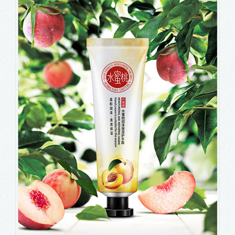 Crema de manos de frutas, crema de manos hidratante con fragancia, nutritiva, antigrietas, piel muerta, cuidado de la piel de las manos, 1 ud.