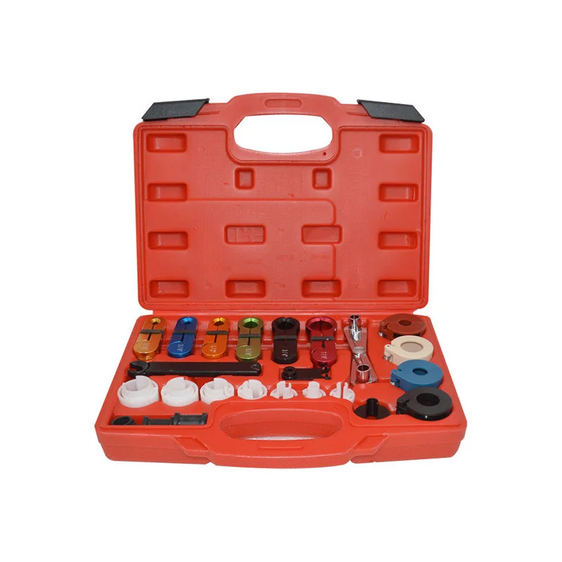 

22 Pieces Full Series Cold Air Oil Tube Fast Connector Disassembly Set Toyota Fuel Pipe Stripping Attachment Tool Refrigerant