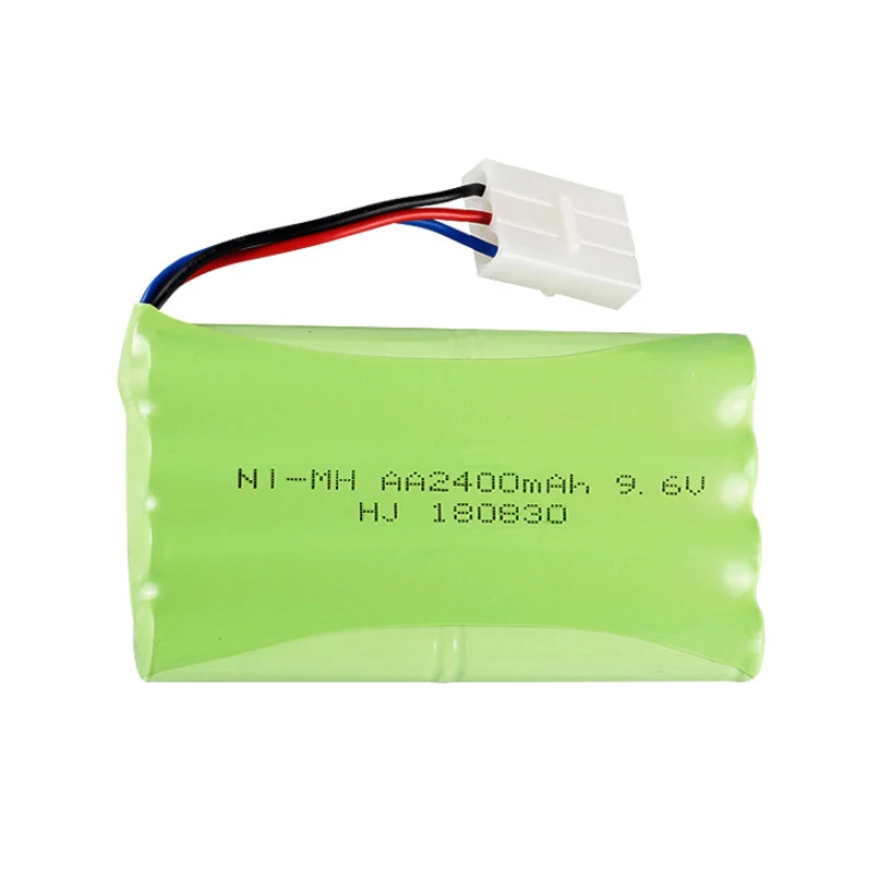 9.6v 2400mAh Ni-MH akumulator + zestaw z ładowarką na zabawki zdalnie sterowane samochody łodzie zbiorniki roboty pistolet AA 9.6v 1800mah NiMH