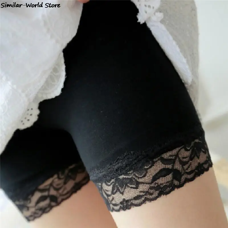 1 pc Safety shorts Women Comfortable Safety Short Pants New Summer Seamless Shorts Under Skirt Lace Underwears Modal Boxers