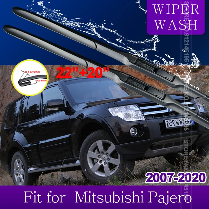 

Car Wiper Blade for Mitsubishi Pajero Shogun Montero 2007~2020 V80 V87 V93 V97 Windscreen Windshield Wipers Car Accessories 201