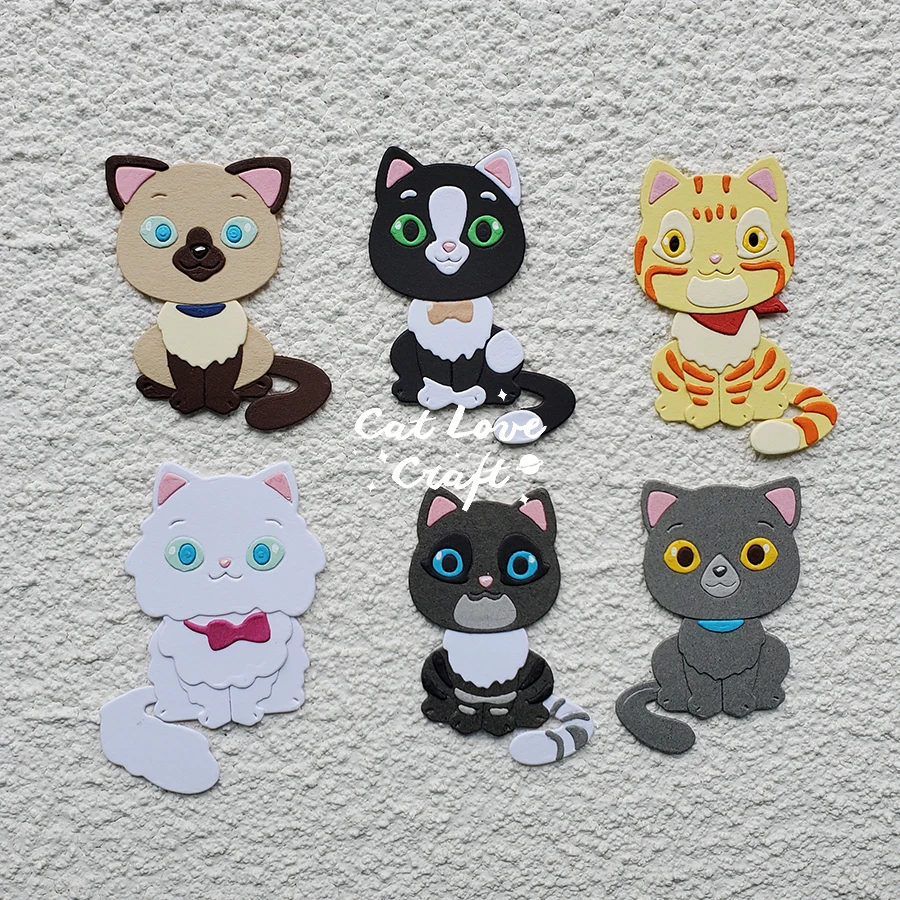 Catlove Cat Animal Halloween Metal Cutting Dies Scrapbooking Stencil Die Cuts Card Making DIY Craft Embossing New Dies For 2021