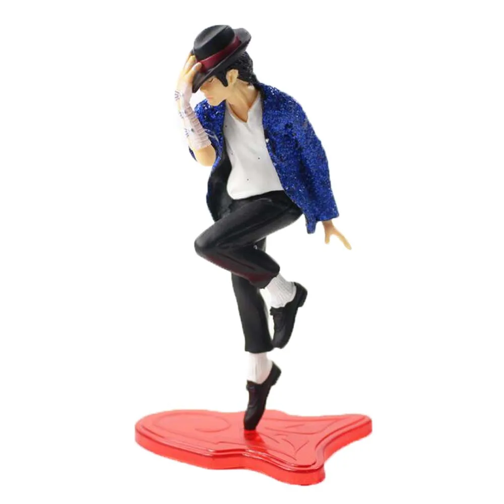 5Pcs/Set MJ Michael Action FIGURES 5 POSE PVC Model Dolls Toys  4" (11cm)  Great Gift image 4