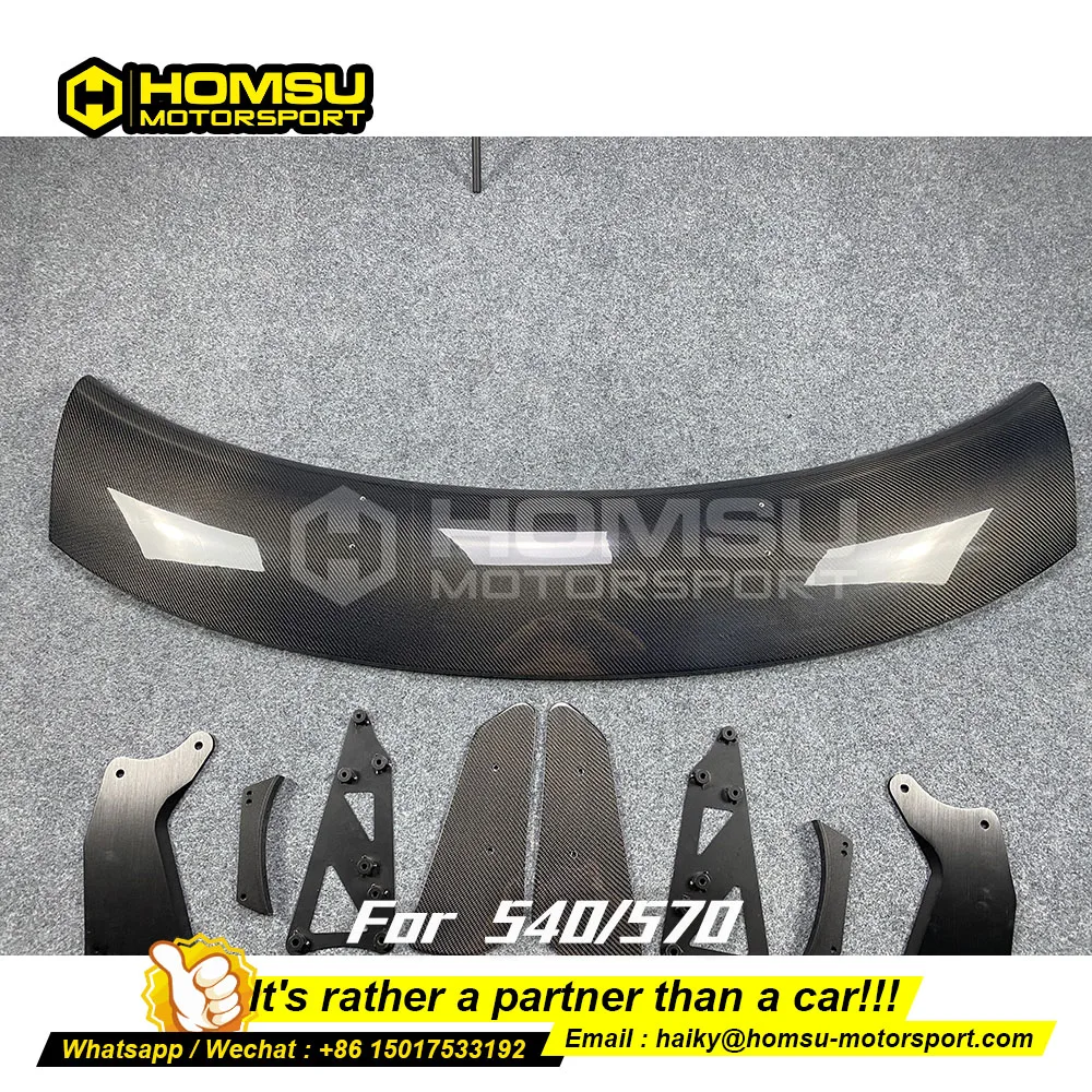 GT4 Style Carbon Spoiler for mclare n 540 570 Car rear Spoiler Car Styling Wing Car Accessories Rear Trunk Spoiler for 540 570