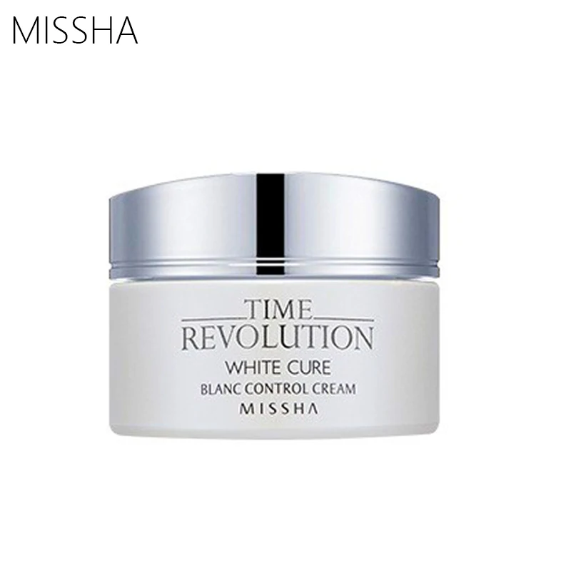 MISSHA Time Revolution White Cure Blanc Control Cream 50g  Moisturizing Whitening Cream Anti-Wrinkle Face Care Korea Cosmetics