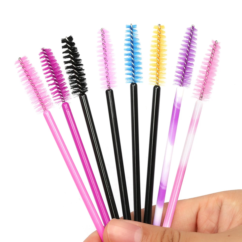 Eight Colors Eyelash Brush Mascara Wands Disposable lash Extension Brushes Applicator Profession Eye Makeup Beauty Eyelashes