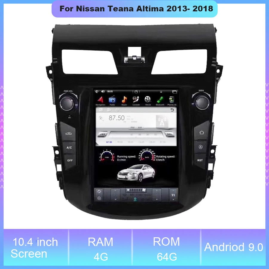 10.4'' Android 9.0 Car Radios For Nissan Teana Altima 2013- 2018 Navigation Receiver Video Stereo Multimedia Auto Radio Player