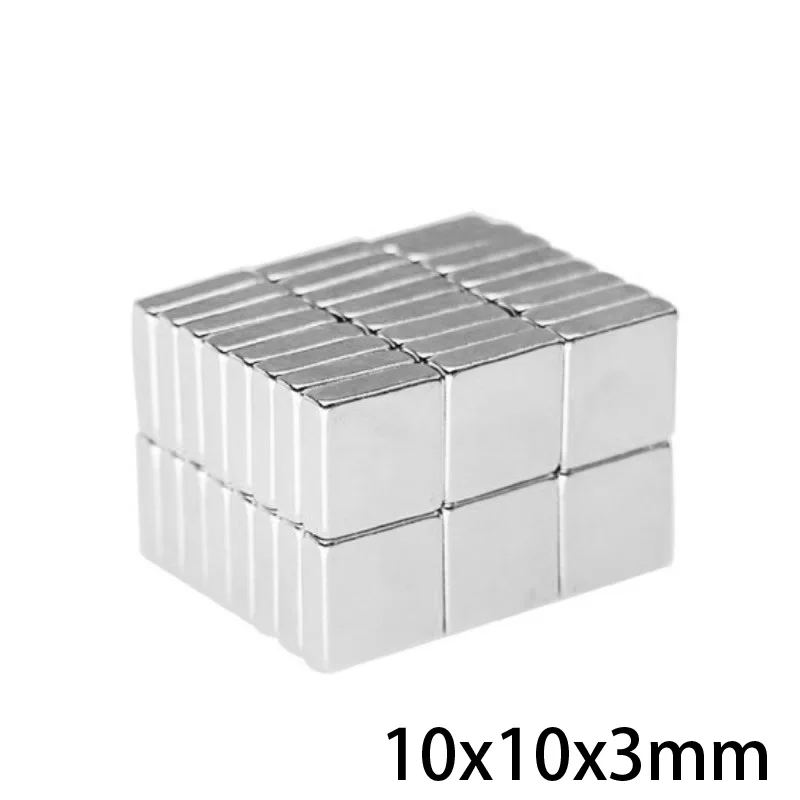 10 ~ 200pcs 10x10x3 millimetri Quadrate Potenti Magneti 10x10mm Al Neodimio Magnetico N35 10x10x3 millimetri Blocco di Forte Magnete 10*10*3mm