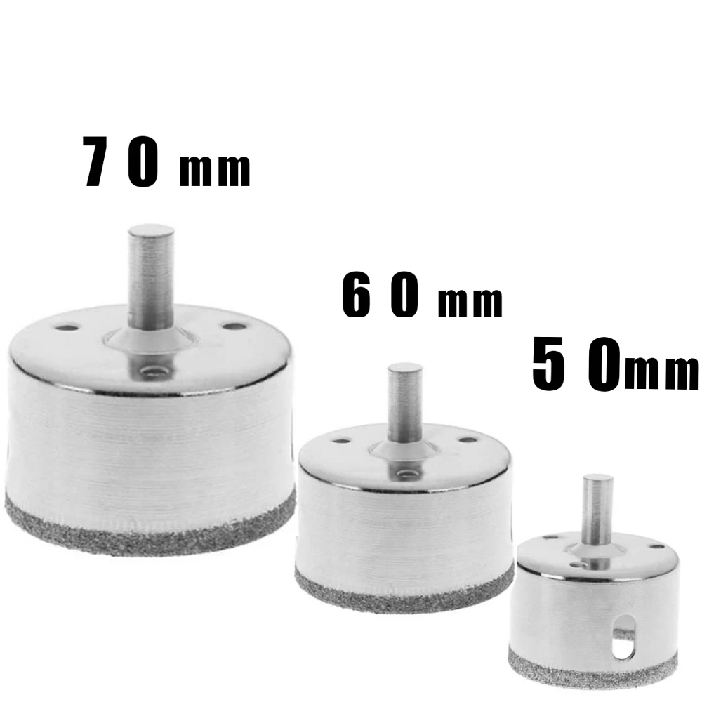 Alta qualidade 3 pçs conjunto de brocas de diamante buraco viu cortador ferramenta vidro mármore granito uso para vidro, mármore, telha, granito