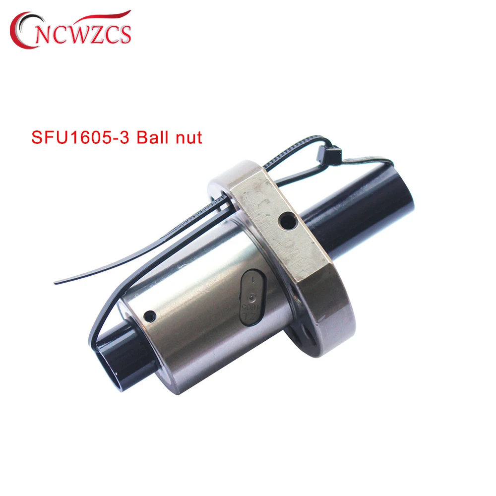 

1 pcs SFU1605 Ballscrew nut 16mm ball screw RM1605 flange single ball nut for 1605 nut housing bracket CNC Carving machined