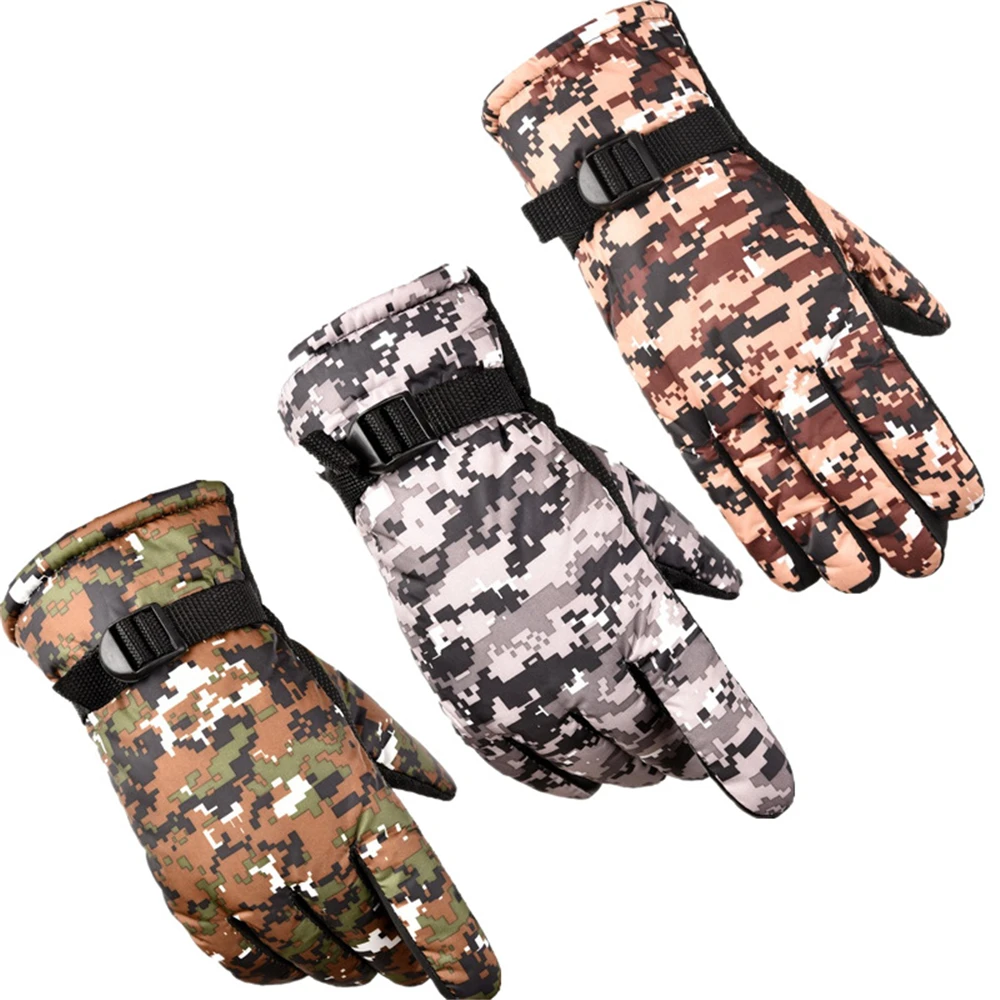 Tactical Military Men Winter Warm Gloves Anti-Slip Waterproof Thermal Heated Gloves Outdoor Hunt Hiking Fishing Ski Snow Gloves