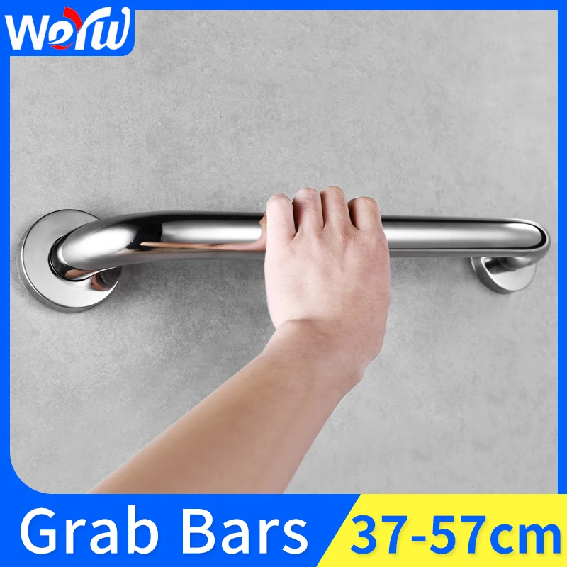 Stainless Steel Handrail Disabled Shower Bathtub Safety Handle Wall Mounted Bathroom Grab Bars for Elderly Towel Rack