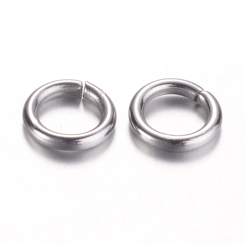 1 bag 4 5mm 304 Stainless Steel Jump Rings Close but Unsoldered Ring for DIY Jewelry Making 18 Gauge Inner Diameter: 3.5mm