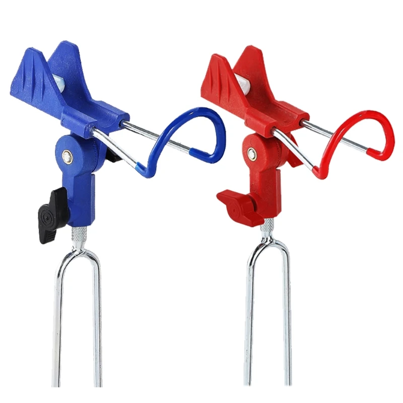 

2 Pack Fishing Rod Holder Stands,Fishing Rod Holder for Bank Fishing,Fish Rod Rack Ground,Reinforced Nylon, Blue/Red Drop Ship