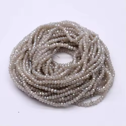 Yanqi 2 3 4mm Rondell Austria Faceted Crystal Beads Round Glass Beads Loose Spacer Beads for Jewelry Making DIY - Image 37