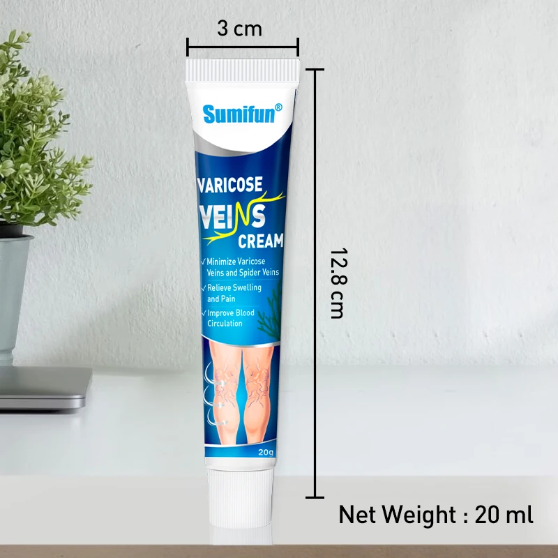 Sumifun 1pcs Vasculitis Phlebitis Spider Cream Varicose Veins Treatment Cream Varicosity Angiitis Removal Medical Plaster P1234