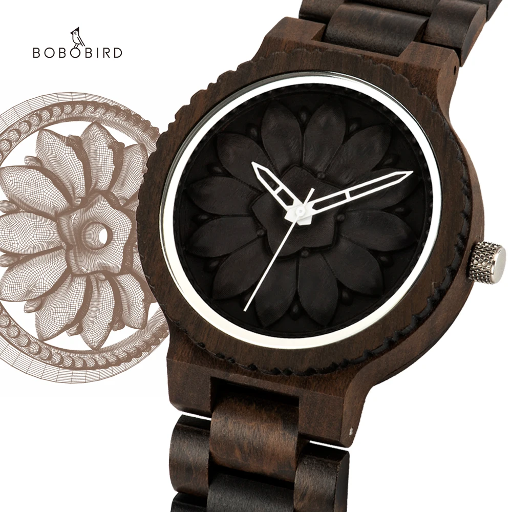 Japan Movement Wood Watch Men BOBO BIRD Quartz Wristwatches Top Brand Luxury Man Clock Fashion Drop Shipping Custom Dropshipping