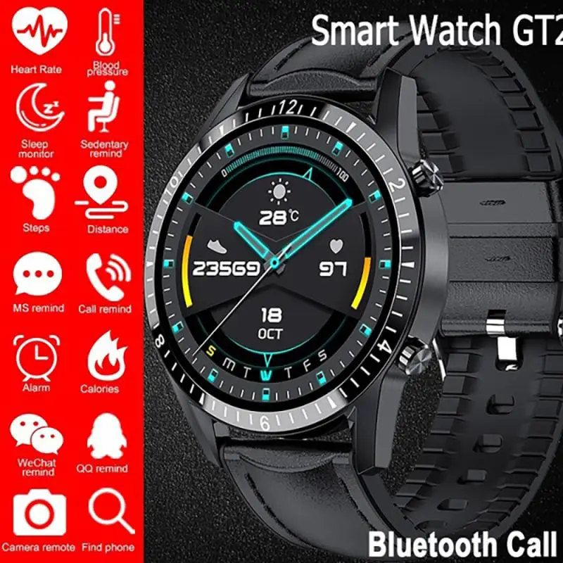 

I9 Leather Smart Watch Call ECG Pressure Heart Rate Fitness Tracker Sports Waterproof Smartwatch For Android IOS Phones