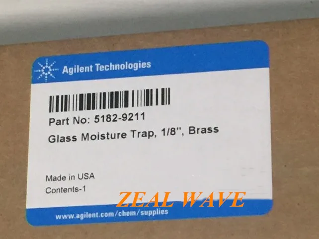 

Agilent Original 1/8 Indicator Moisture Trap GMT-2-HP Glass Oxygen Filter Tube 5182-9211