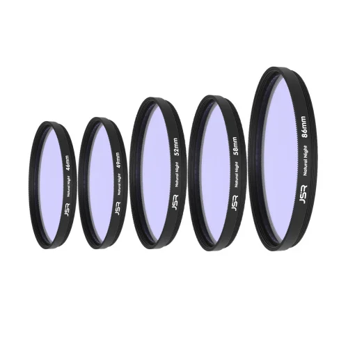 Optical Glass 46/49/52/58/62/67/72/77/82mm Clear-Night Filter Multiple Layer Nano Coating Pollution Reduction for Night Sky/Star