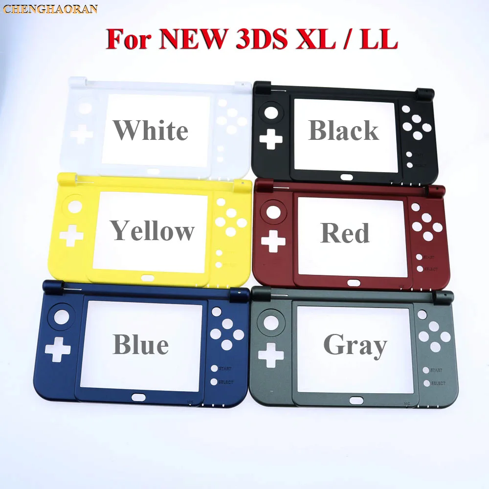 

6colors 1pc 2015 New Verison For Nintendo New 3DS XL LL Replacement Hinge Part Black Bottom Middle Shell Housing Case