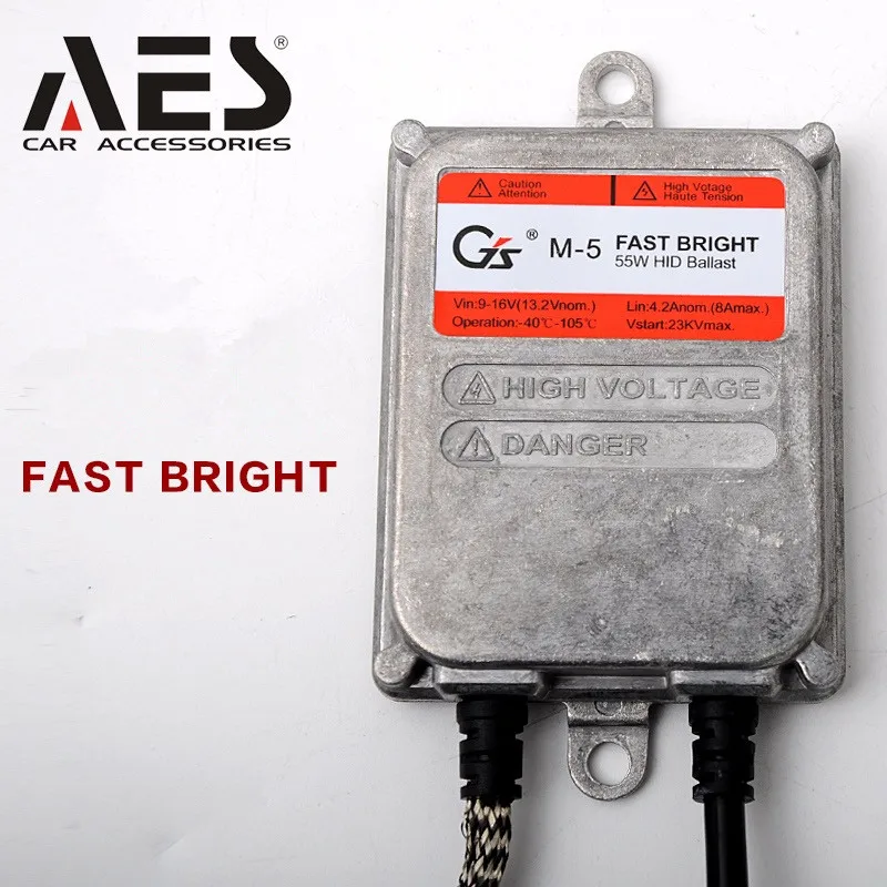 

AES GS 35W/55W Fast Bright HID Xenon Digital Conversion Ballast 12V For H1 H3 H7 H8/H9/H11 9005 9006 HID Xenon Projector lens