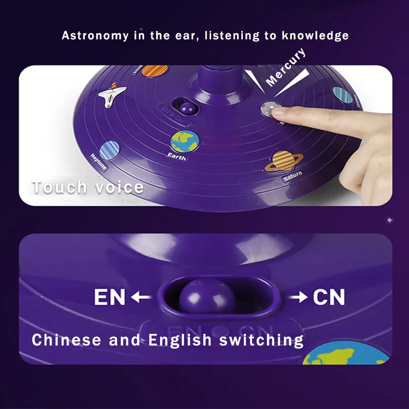 Children's Education Eight Solar System Planetary Model Toys Technology Planetary Rotating Celestial Observation Office Globe