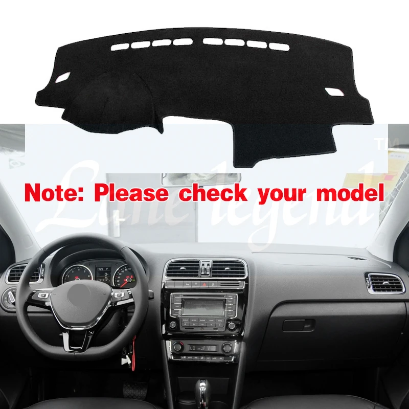 For Volkswagen VW POLO 6R 6C 2009~2017 5 MK5 Anti-Slip Mat Dashboard Cover Pad SunShade Dashmat Carpet Car Accessories 2012 2015